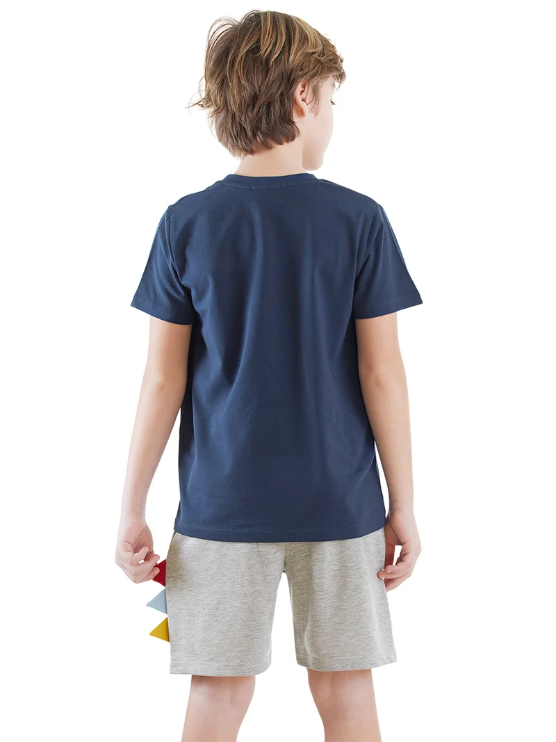 Denokids Rawr Boy T-shirt&Shorts Set